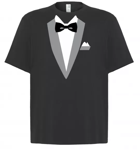 Футболка Оверсайз Фрак сірий Черный фото