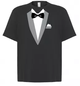 Футболка Оверсайз Костюм з метеликом та квіткою Білий фото