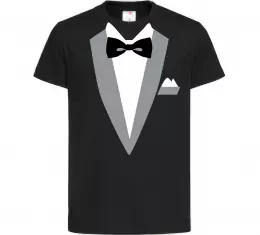 Дитяча футболка Фрак з торсом Білий фото