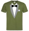Чоловіча футболка Фрак сірий Оливковий фото