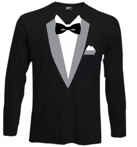 Лонгслів Фрак сірий Чорний фото