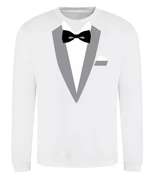 Свитшот Фрак сірий Белый фото