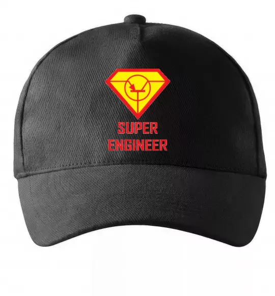 Кепка Супер інженер Черный фото