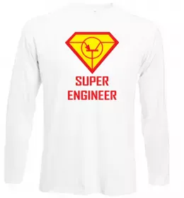 Лонгслив Супер інженер Белый фото