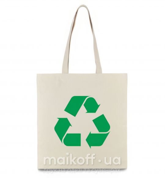 Эко-сумка Recycling picture Бежевый фото