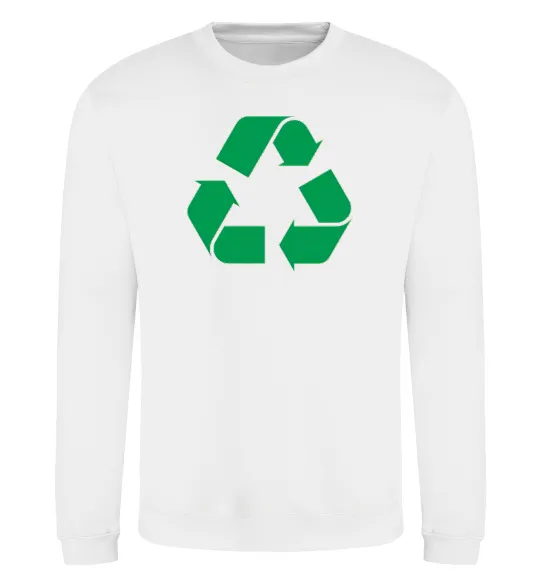 Світшот Recycling picture Білий фото