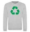Світшот Recycling picture Сірий меланж фото