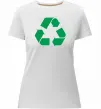Жіноча преміум футболка Recycling picture Білий фото