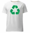 Чоловіча преміум футболка Recycling picture Білий Чоловіча преміум футболка Recycling picture Білий фото