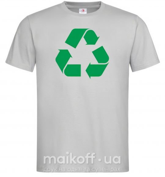 Мужская футболка Recycling picture Серый фото