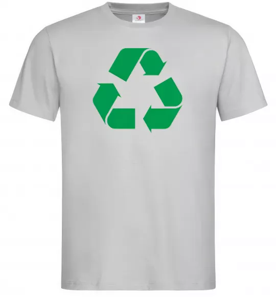 Мужская футболка Recycling picture Серый фото