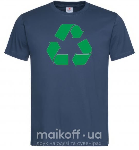 Мужская футболка Recycling picture Темно-синий фото