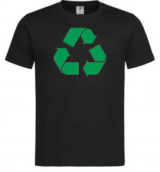 Мужская футболка Recycling picture Черный фото