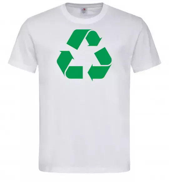 Мужская футболка Recycling picture Белый фото