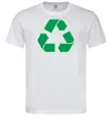 Мужская футболка Recycling picture Белый фото