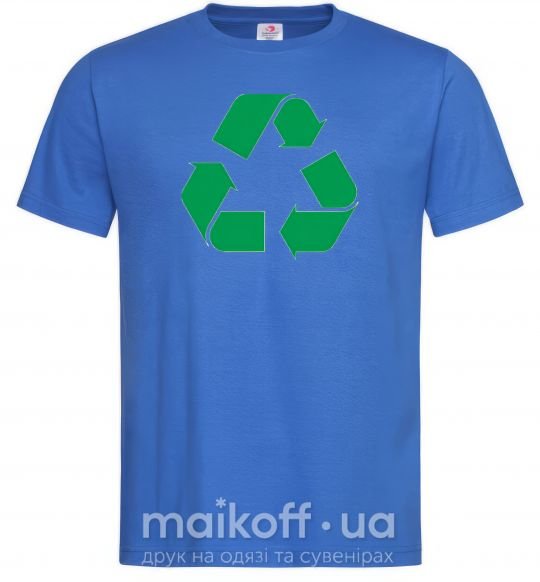Мужская футболка Recycling picture Ярко-синий фото