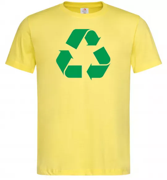 Мужская футболка Recycling picture Лимонный фото