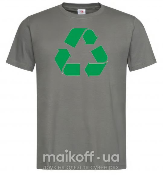 Чоловіча футболка Recycling picture Графіт фото