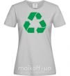 Женская футболка Recycling picture Серый фото