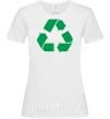 Женская футболка Recycling picture Белый фото
