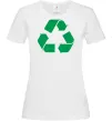 Женская футболка Recycling picture Белый фото