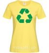 Женская футболка Recycling picture Лимонный фото