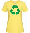 Женская футболка Recycling picture Лимонный фото