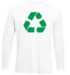Лонгслів Recycling picture Білий фото