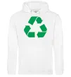 Жіноча толстовка (худі) Recycling picture Білий Жіноча толстовка (худі) Recycling picture Білий фото