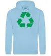 Жіноча толстовка (худі) Recycling picture Блакитний фото
