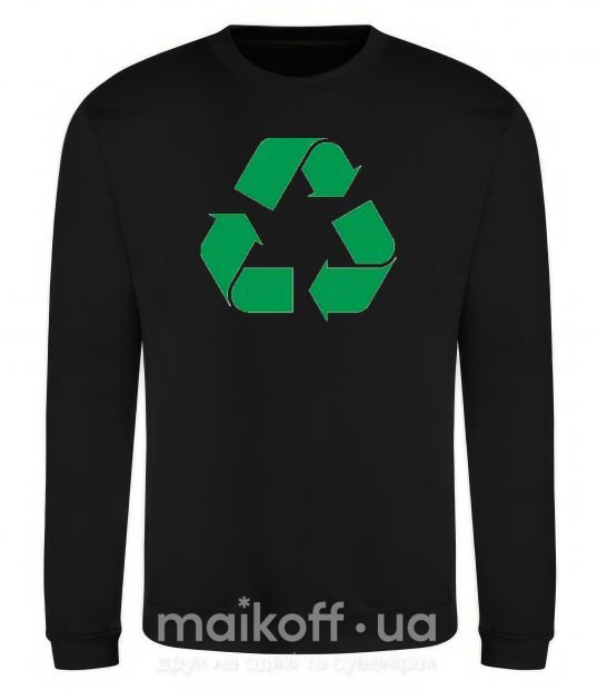 Свитшот Recycling picture Черный фото