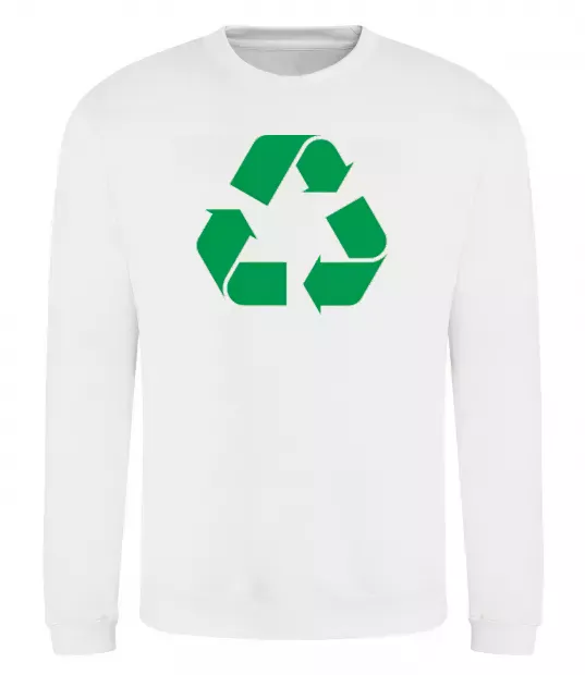 Світшот Recycling picture Білий фото