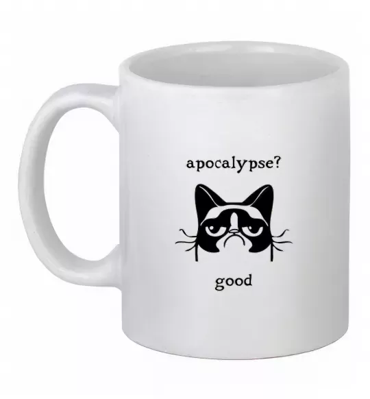 Чашка керамічна Apocalypse Білий фото