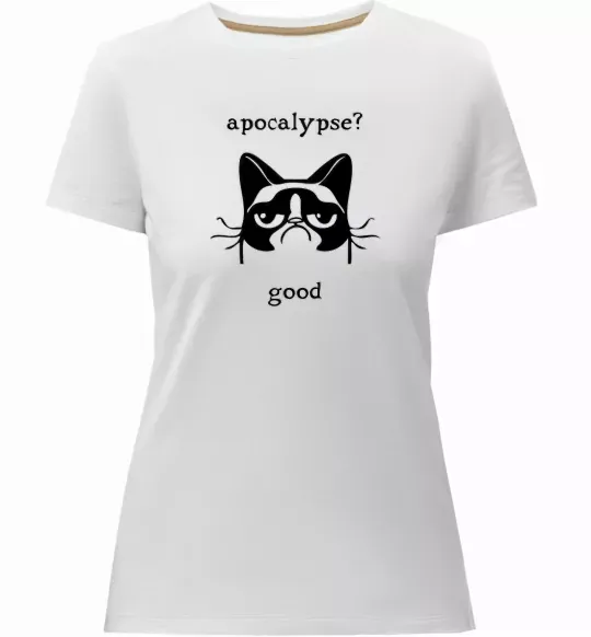 Женская премиум футболка Apocalypse Белый фото