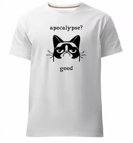 Мужская премиум футболка Apocalypse Белый фото