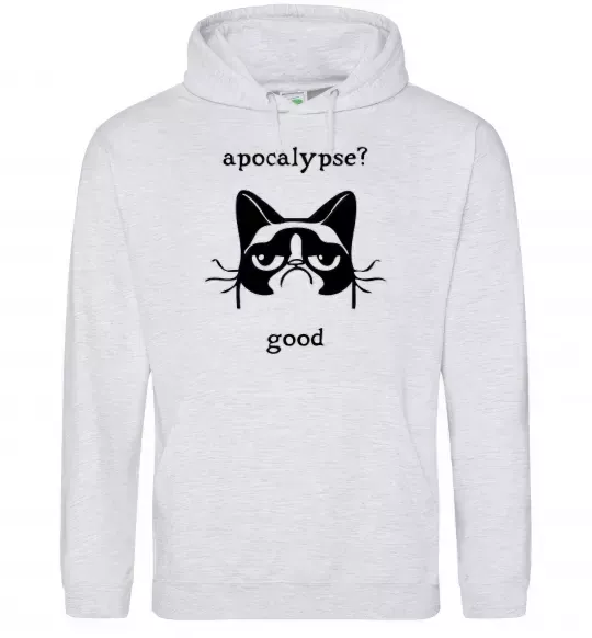 Жіноча толстовка (худі) Apocalypse Сірий меланж фото