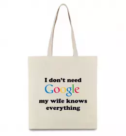 Еко-сумка NIGHT Бежевий фото