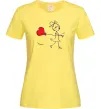 Жіноча футболка Дівчинка з серцем Лимонний фото