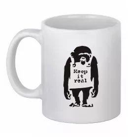 Чашка керамическая 98,8% chimp Белый фото Чашка керамическая 98,8% chimp Белый фото