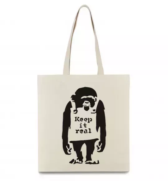 Еко-сумка KEEP IT REAL Бежевий фото