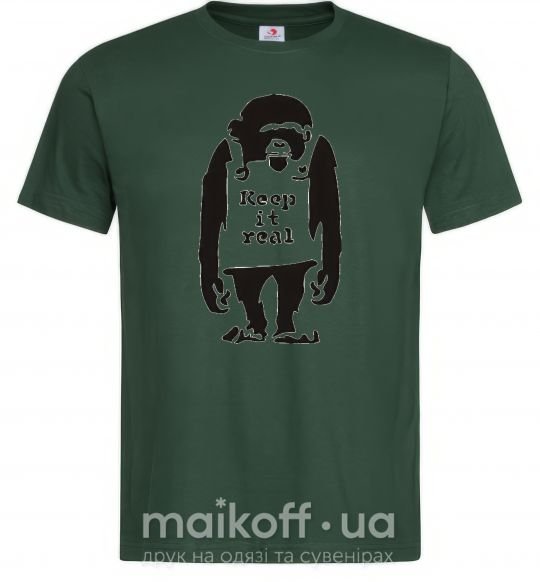 Мужская футболка KEEP IT REAL Темно-зеленый фото