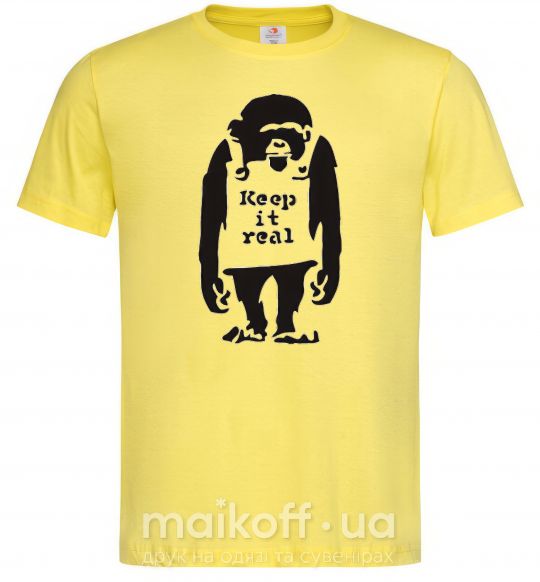Чоловіча футболка KEEP IT REAL Лимонний фото