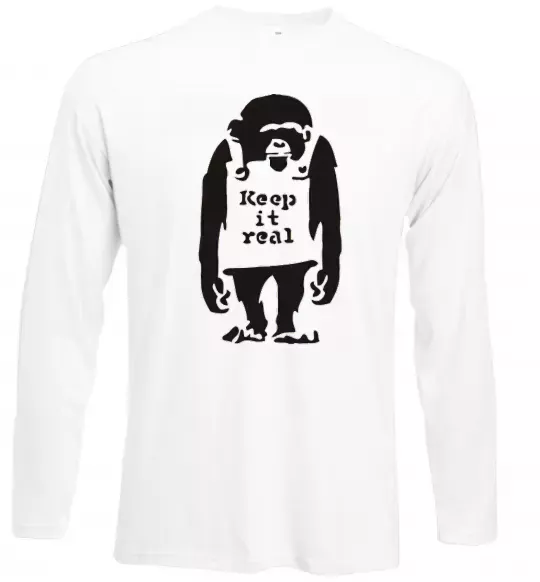 Лонгслів KEEP IT REAL Білий фото