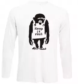 Лонгслив Funny monkeys Белый фото Лонгслив Funny monkeys Белый фото