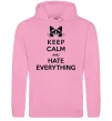 Жіноча толстовка (худі) Hate everything Рожевий фото