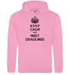 Жіноча толстовка (худі) Meet deadlines Рожевий фото