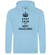 Жіноча толстовка (худі) Meet deadlines Блакитний фото