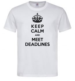 Мужская футболка Meet deadlines