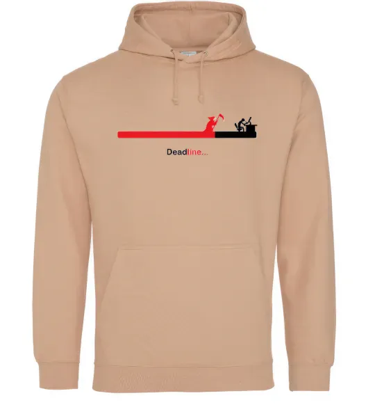 Мужская толстовка (худи) Deadline Песочный фото