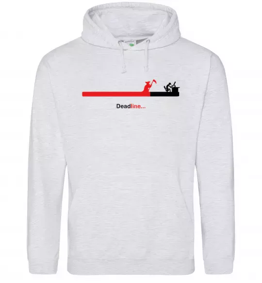 Женская толстовка (худи) Deadline Серый меланж фото